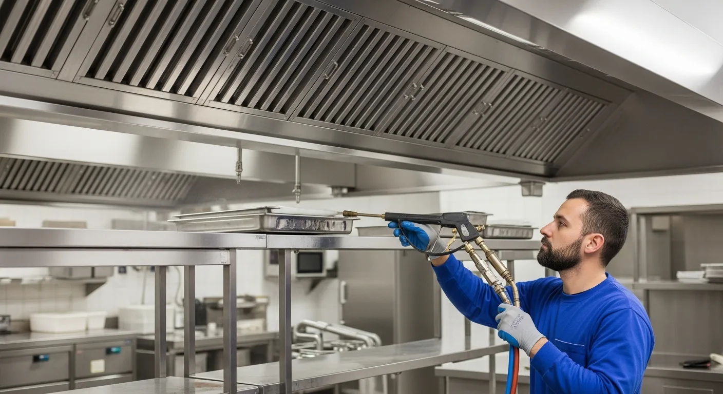Commercial kitchen extract cleaning in Stirling